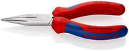 KNIPEX 30 25 140 Long Nose Pliers with multi-component handles chrome-plated 140 mm