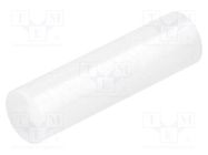 Spacer sleeve; LED; Øout: 5mm; ØLED: 5mm; L: 18mm; natural; UL94V-2 FIX&FASTEN