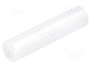 Spacer sleeve; LED; Øout: 5mm; ØLED: 5mm; L: 21mm; natural; UL94V-2 FIX&FASTEN