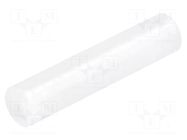 Spacer sleeve; LED; Øout: 5mm; ØLED: 5mm; L: 23mm; natural; UL94V-2 FIX&FASTEN