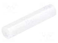 Spacer sleeve; LED; Øout: 5mm; ØLED: 5mm; L: 23mm; natural; UL94V-2 FIX&FASTEN