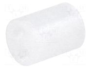 Spacer sleeve; LED; Øout: 5mm; ØLED: 5mm; L: 6.5mm; natural; UL94V-2 FIX&FASTEN