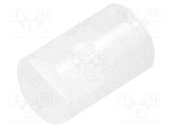 Spacer sleeve; LED; Øout: 4mm; ØLED: 3mm; L: 6mm; natural; UL94V-2 FIX&FASTEN