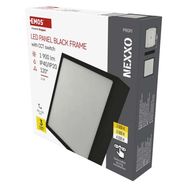 LED surface luminaire NEXXO, square, black, 21W, with change CCT, EMOS