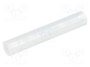 Spacer sleeve; LED; Øout: 4mm; ØLED: 3mm; L: 23.5mm; natural; UL94V-2 FIX&FASTEN