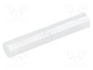 Spacer sleeve; LED; Øout: 4mm; ØLED: 3mm; L: 23mm; natural; UL94V-2 FIX&FASTEN