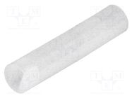 Spacer sleeve; LED; Øout: 4mm; ØLED: 3mm; L: 20mm; natural; UL94V-2 FIX&FASTEN