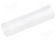 Spacer sleeve; LED; Øout: 4mm; ØLED: 3mm; L: 15mm; natural; UL94V-2 FIX&FASTEN