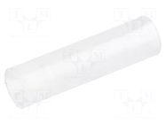 Spacer sleeve; LED; Øout: 4mm; ØLED: 3mm; L: 15mm; natural; UL94V-2 FIX&FASTEN