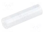 Spacer sleeve; LED; Øout: 4mm; ØLED: 3mm; L: 14.5mm; natural; UL94V-2 FIX&FASTEN