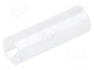 Spacer sleeve; LED; Øout: 4mm; ØLED: 3mm; L: 12mm; natural; UL94V-2 FIX&FASTEN