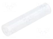 Spacer sleeve; LED; Øout: 5mm; ØLED: 5mm; L: 21.5mm; natural; UL94V-2 FIX&FASTEN