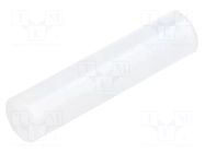 Spacer sleeve; LED; Øout: 5mm; ØLED: 5mm; L: 21.5mm; natural; UL94V-2 FIX&FASTEN