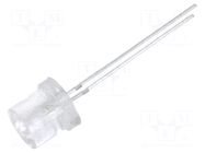 LED; blue; 8mm; 330÷500mcd; 140°; Front: flat; 2.9÷3.6VDC OPTOSUPPLY