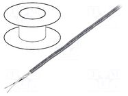 Wire; 1x2x22AWG; stranded; Cu; shielded,Al-PET foil; chrome; 152m BELDEN