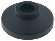 Foot; Base dia: 50mm; polyamide; H: 19mm; Mount.hole diam: 14mm ELESA+GANTER