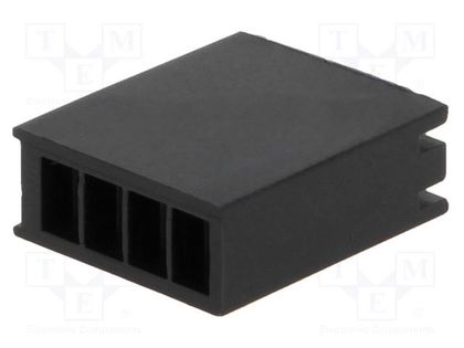 LED housing; polyamide; angular; black; UL94V-2; No.of diodes: 4 FIX&FASTEN FIX-LED-341