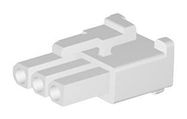 CONNECTOR HOUSING, RCPT, 3POS, 4.8MM