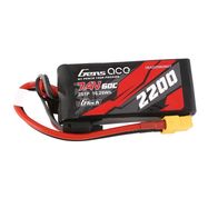 GensAce G-Tech LiPo 2200mAh 7.4V 60C 2S1P XT60 Battery, Gens ace