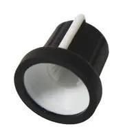 SOFT TOUCH KNOB, BLACK/WHITE, 16MM