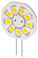 LED Spotlight, 1.5 W, white - base G4, equivalent to a 10 W halogen lamp, warm white, not dimmable