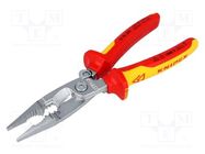Pliers; insulated,universal; steel; 200mm; 1kVAC; insulated KNIPEX