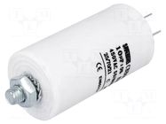 Capacitor: polypropylene; motors, run; 10uF; 450V; Ø35x65mm; ±5% SR PASSIVES