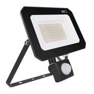 LED floodlight SIMPO with motion sensor, 50 W, black, neutral white, EMOS