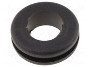 Grommet; Ømount.hole: 11mm; Øhole: 8mm; rubber; black; -40÷135°C ESSENTRA