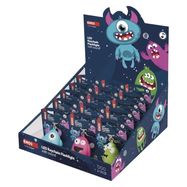 LED keyring - monsters with sound, 18 pcs, display box, EMOS