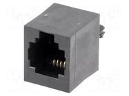 Connector: RJ11; socket; PIN: 4; 6p4c; THT; straight MH CONNECTORS