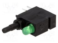 Switch: push-button; Pos: 2; SPDT; 0.5A/60VAC; 0.5A/60VDC; ON-(ON) MENTOR