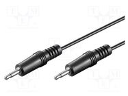 Cable; Jack 3.5mm plug,both sides; 1.2m 