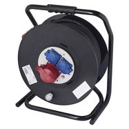 Rubber Extension Cord Reel – 3 sockets, 33m, 2,5mm2 , EMOS