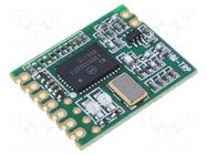 Module: RF; FM transceiver; FSK; UART; -117dBm; 2.4÷3.6VDC; 869MHz HOPE MICROELECTRONICS