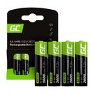 Green Cell Rechargeable Batteries Sticks 4x AA R6 2600mAh, Green Cell
