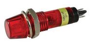 PANEL MOUNT INDICATOR, LED, 7.2MM, RED, 12V