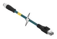 SENSOR CORD, 4P M12 PLUG-RJ45 PLUG/16.4 