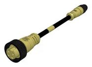 SENSOR CORD, 4P M12 RCPT-PLUG, 3.3FT
