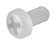 PLASTIC SCREW, PAN HEAD SLOTTED, M3, 4MM