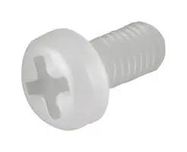 PLASTIC SCREW, PAN HEAD SLOTTED, M3, 5MM