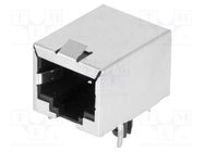 RJ45; socket; PIN: 8; shielded; Layout: 8p8c; THT; angled MH CONNECTORS