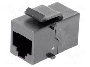 Coupler; Cat: 5; 8p8c; RJ45 socket,both sides MH CONNECTORS