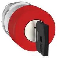 SWITCH ACTUATOR, RED, KEY RELEASE E-STOP