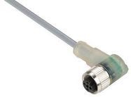 SENSOR CORD, 3P M12 RCPT-FREE END, 5M