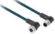 SENSOR CORD, 4P M12 PLUG-4P M12 RCPT, 1M