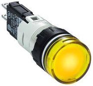 LED PANEL INDICATOR, 16MM, YEL, 24V