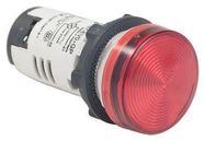 LED PANEL INDICATOR, 22MM, RED, 120VAC