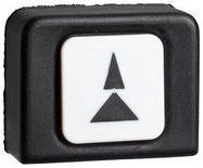 SWITCH CAP, WHITE, BLACK, PUSH BUTTON