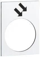 LEGEND PLATE, 30MM X 40MM, PENDANT CNTRL